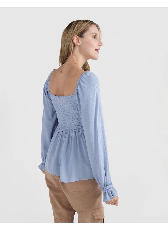 Aerie Puff Sleeve Ruched Top  - Image 2