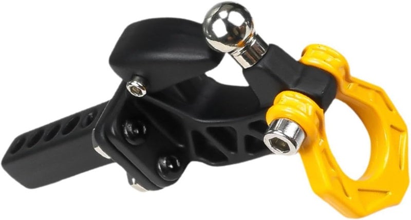 1:10 1:18 Climbing Car Hook Towing to Install Hook for RC Cars Upgrade Part for SCX10 RC RC Crawler Car Trucks, Yellow - Image 1