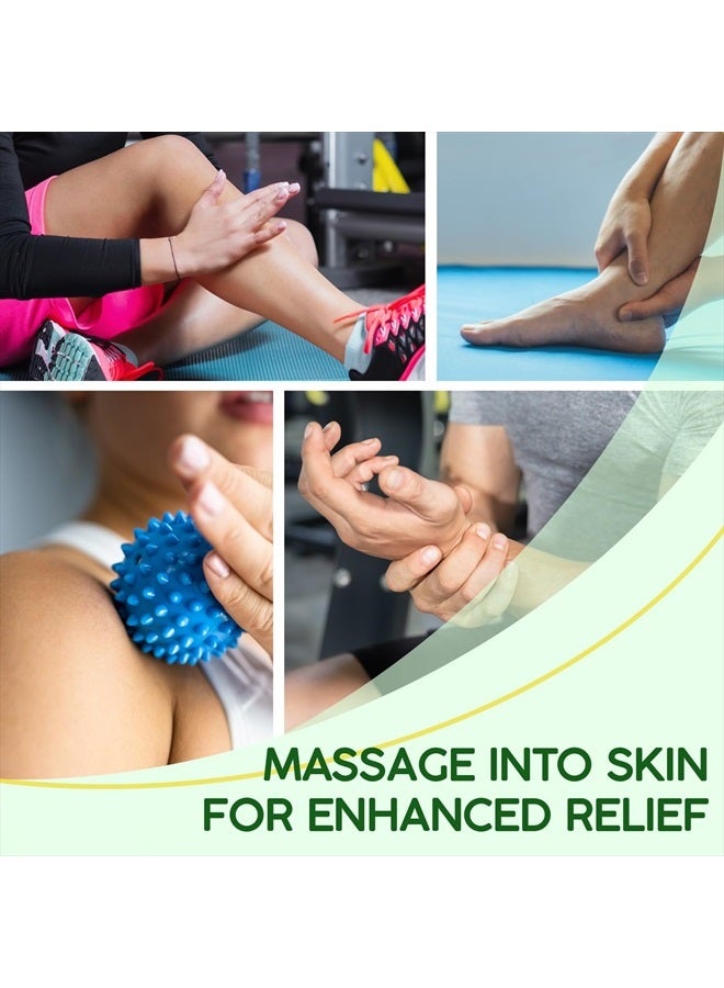 Ebanel Menthol Arnica Gel Pain Relief Cream with Hemp Oil, Emu Oil, MSM, Camphor, Vitamin B6, Boswellia, Bruise Cream Muscle Rub for Arthritis, Strains, Sprains, Joint Pain - Image 4