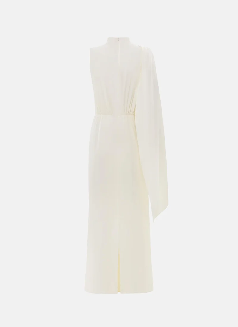 Lichi  Maxi dress with one-shoulder draping for Women | Best Price UAE