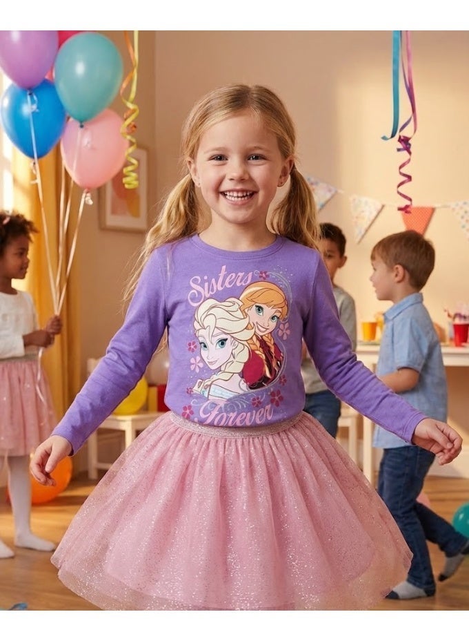 ديزني تيشيرت ديزني فروزن إلسا بأكمام طويلة للبنات من Kids TV - Image 3