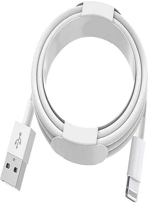Lightning Cable Fast Charging High Speed Data Sync USB Cable Compatible with iPhone 13/12/11 Pro Max/XS MAX/XR/XS/X/8/7/Plus/6S iPad AirPods, white