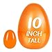 Shemira 12 PCS 10 Jumbo Plastic Easter Eggs Fillable Empty Easter Egg Hunt Party Favor Decoration - Image 4