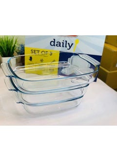 Generic Pyrex® Rectangular Oven Dishes Set Made in France - 3 pieces  - Image 4
