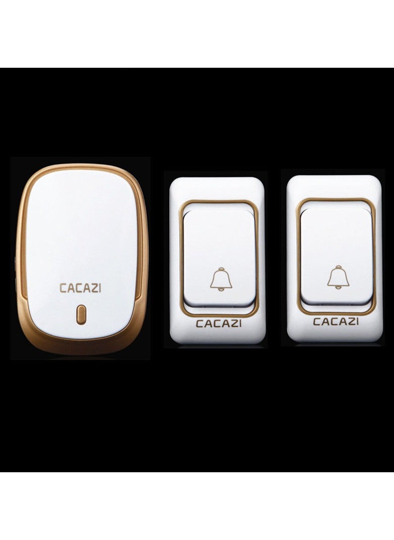 CACAZI Home Remote Wireless Doorbell Ac Electronic Remote Doorbell 