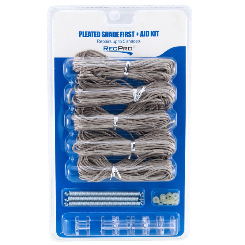 RecPro RV Pleated Shade Repair Kit  Day Night Window Shade Restringing Kit Tan