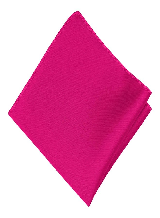 أطقم ربطات عنق رسمية جاهزة للارتداء من تريليس للرجال بألوان سادة - أطقم ربطات عنق رجالية (طقم وردي فاقع) - Image 4