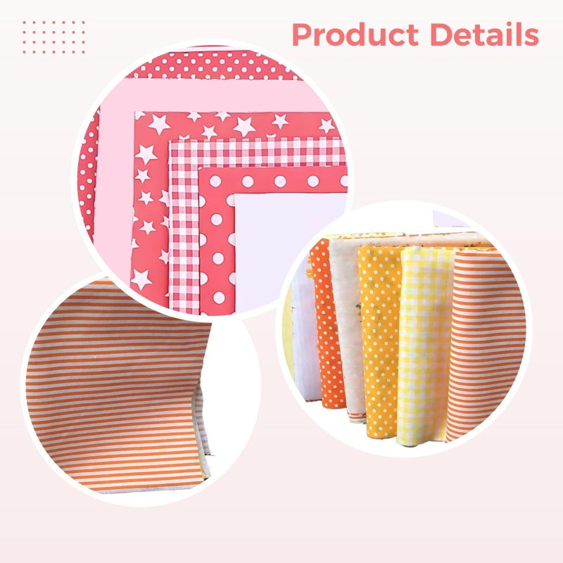 50X50Cm Floral Cotton Fabric Squares Pre Cut Patchwork Sewing Quilting Craft - Image 3
