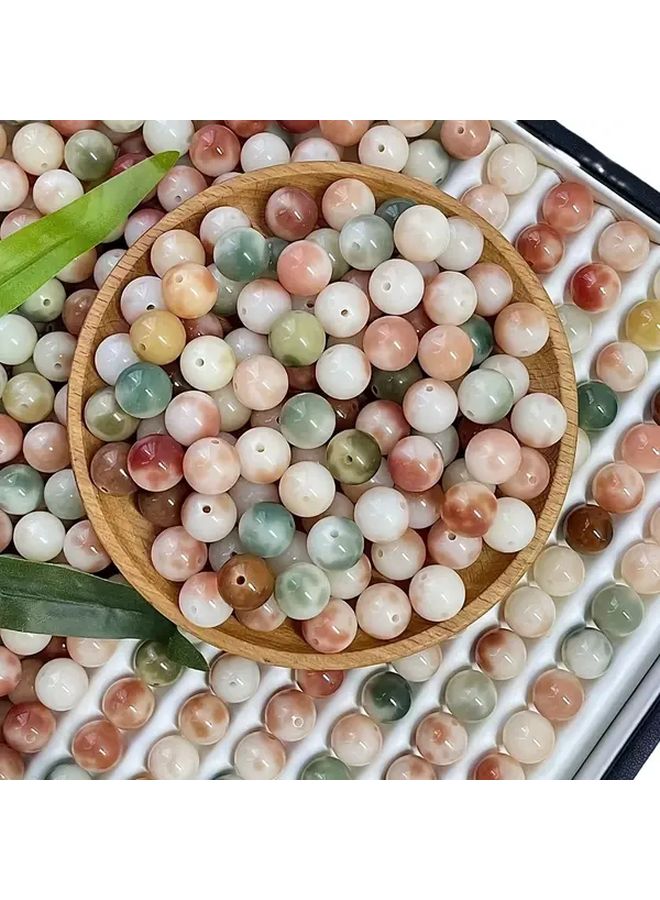 60 قطعة من أساور الخرز اليدوية متعددة الألوان للنساء - خرز خشبي للصنع اليدوي والإكسسوارات الموضة - Image 3