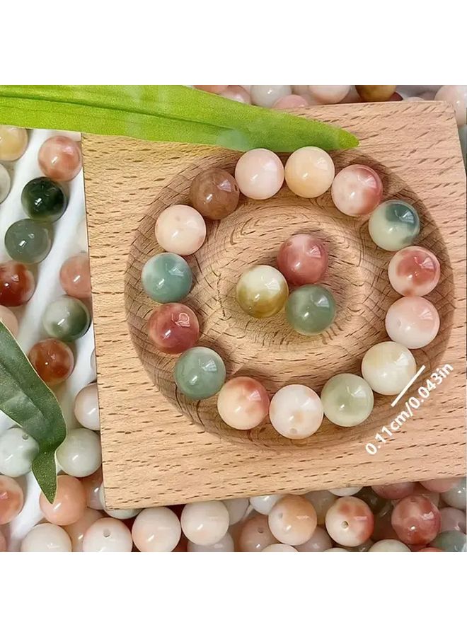 60 قطعة من أساور الخرز اليدوية متعددة الألوان للنساء - خرز خشبي للصنع اليدوي والإكسسوارات الموضة - Image 4