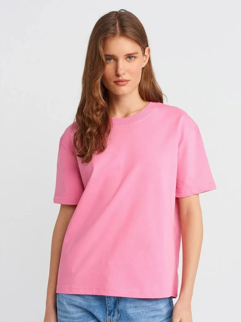 Dilvin DILVIN Women's Cotton Crew Neck T-Shirt