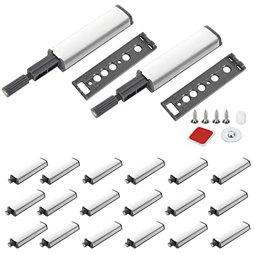 ZIQI 20Pack Push to Open Door Catch, Heavy Duty Touch Latch, Magnetic Push Latches Kitchen Door Push Release Latch for Cabinet for Kitchen Closet Door Closing & Drawer Closure Pop Out - Image 2