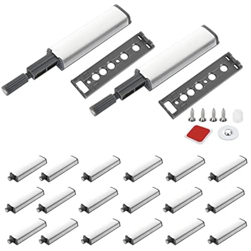 ZIQI 20Pack Push to Open Door Catch, Heavy Duty Touch Latch, Magnetic Push Latches Kitchen Door Push Release Latch for Cabinet for Kitchen Closet Door Closing & Drawer Closure Pop Out - Image 1