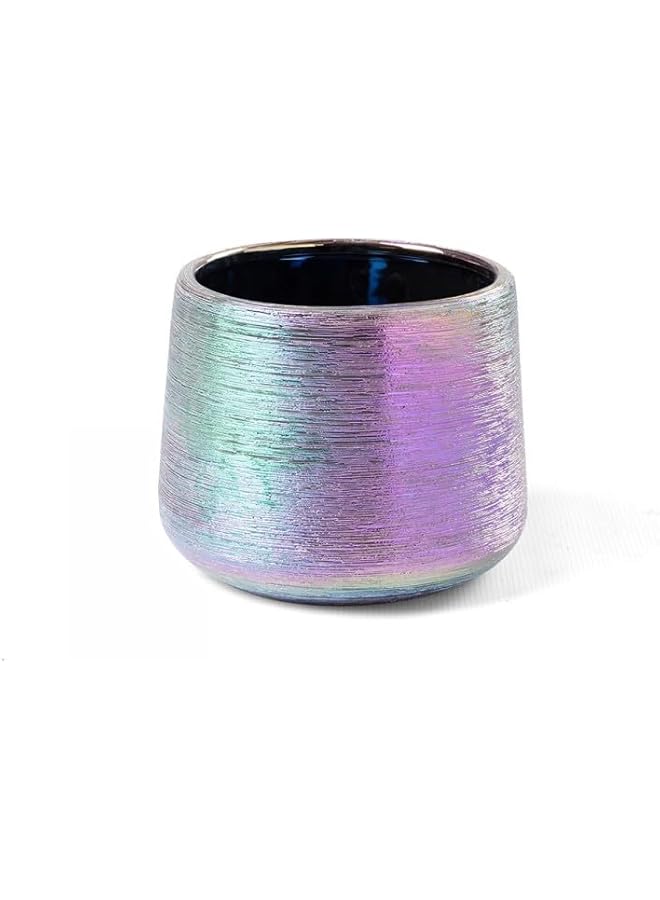 SGC Indoor Ceramic Pots Ct 1134S4 Pr 2 Ceramic Flower Pots Plant Cachepots For Indoor Home Office Restaurants Size D24Xh20 Cm Color Purple