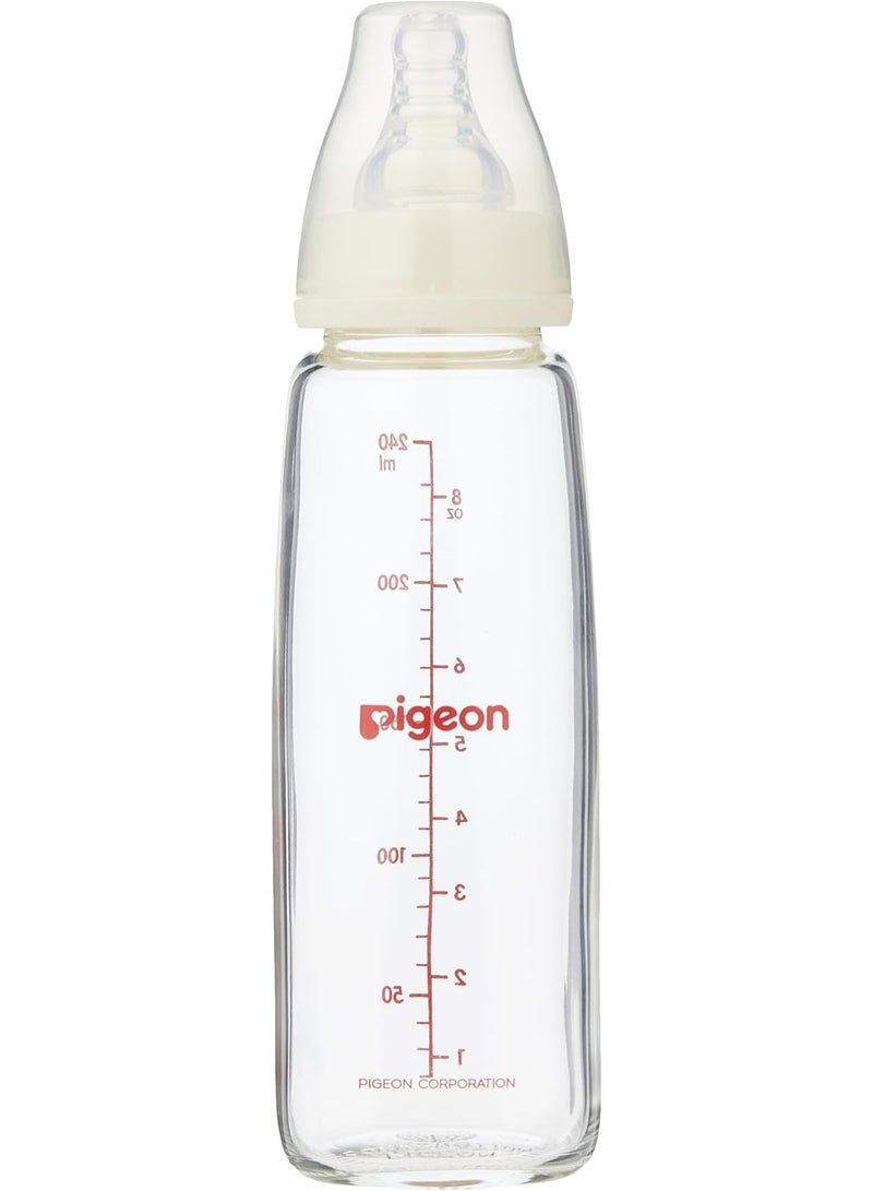 بيجون رضاعة بيجون زجاجية شفافة - أبيض/شفاف - 240 مل - Image 1