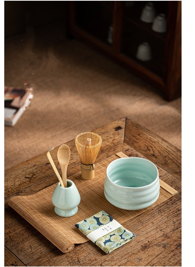 General - 7 Piece Matcha Whisk Set Matcha Tea Set With Ceramic Bowl Prong Bamboo Whisk Whisk Holder And Traditional Scoop Matcha Stirrer Set For A Traditional Cup Of Matcha - Image 1