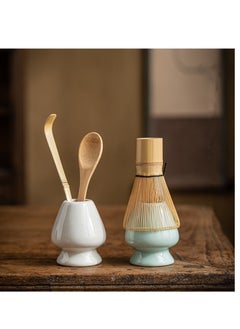 General 7 Piece Matcha Whisk Set Matcha Tea Set With Ceramic Bowl Prong Bamboo Whisk Whisk Holder And Traditional Scoop Matcha Stirrer Set For A Traditional Cup Of Matcha  - Image 4