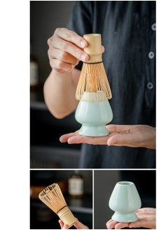 General 7 Piece Matcha Whisk Set Matcha Tea Set With Ceramic Bowl Prong Bamboo Whisk Whisk Holder And Traditional Scoop Matcha Stirrer Set For A Traditional Cup Of Matcha  - Image 5