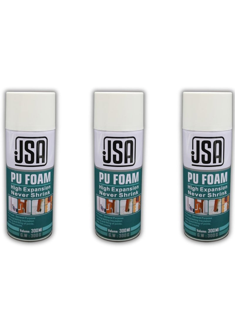 JSA Foam Sprayer, Self-Expanding foam in Gap Sealing .Shake the bottle for a minute before use 