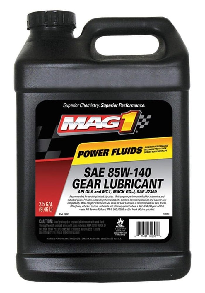 MAG 1 SAE 85W-140 GL-5 Gear Lubricant - 2.5 Gallons