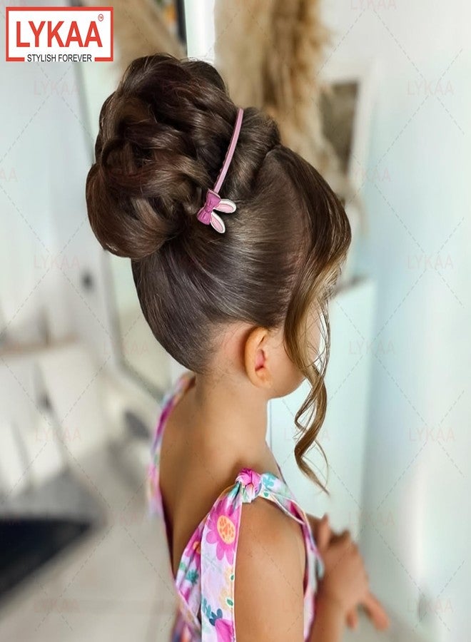 Lykaa Cute Decorative Side Hair Comb Clips for Women & Girls | Cartoon Style Plastic Hair Accessories with Bunny, Strawberry, Flower Designs | Strong Grip Comb Clips | Multicolour (Pack of 3) - Image 5