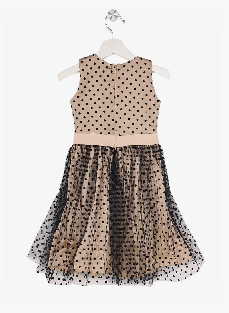 Little Golden Apple Little Polka Dots Tulle Dress