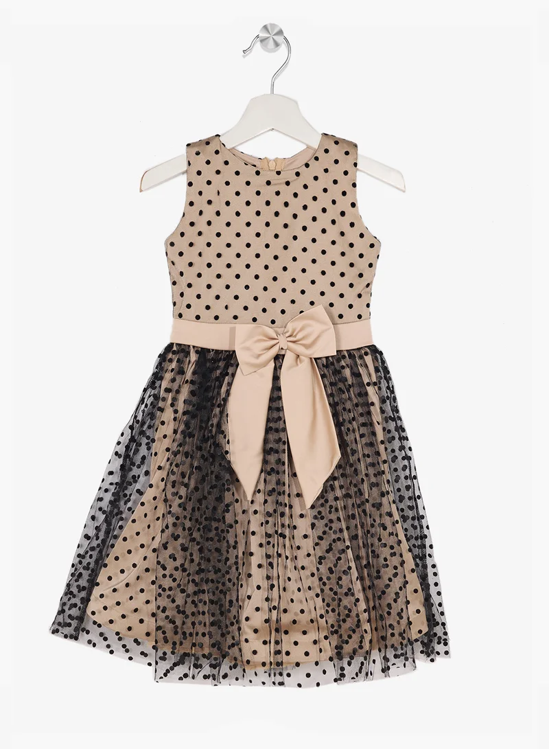 Little Golden Apple Little Polka Dots Tulle Dress