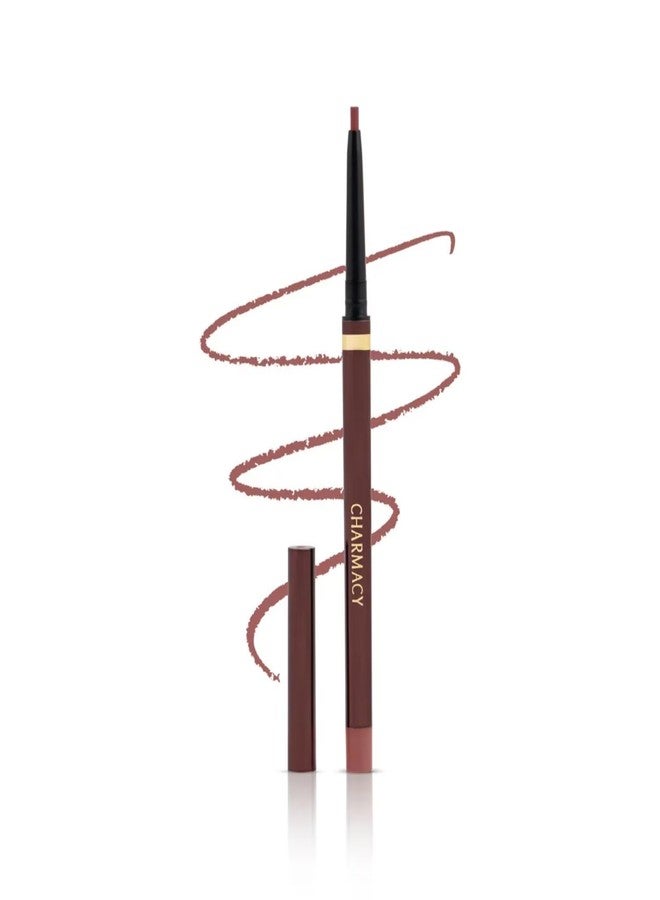 CHARMACY Twist Up Lip Liner Pencil - Waterproof & Smudge Proof, All Day Wear | High Pigment Creamy Formula | Universal Shades for Over-Lining | Vegan, No Sharpener Needed #03 - Image 1