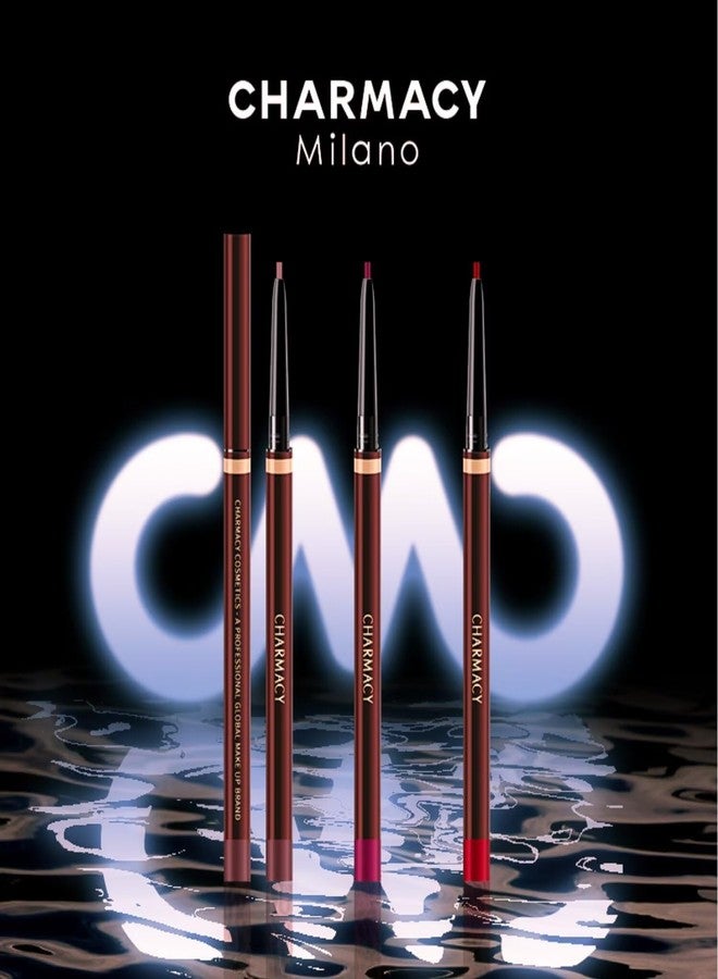 CHARMACY Twist Up Lip Liner Pencil - Waterproof & Smudge Proof, All Day Wear | High Pigment Creamy Formula | Universal Shades for Over-Lining | Vegan, No Sharpener Needed #03 - Image 5