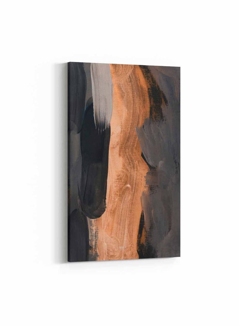 لوحة كانفاس على إطار خشبي، تصميم فن تجريدي، للمنزل، غرفة المعيشة، المكتب، الديكور - Image 1