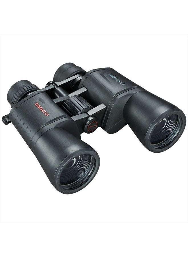 Tasco ES10305Z Essentials Binoculars, 10-30x50mm, Porro Prism, Black, Boxed  - Image 1