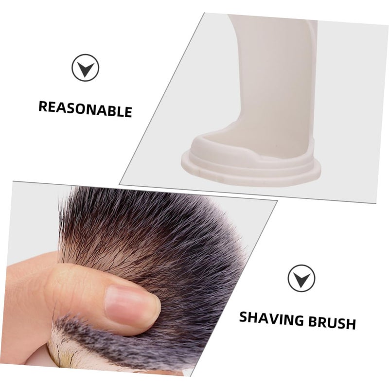 مجموعة فرشاة اللحية مع حامل للرجال شعيرات ناعمة طقم العناية باللحية أسود - Image 5