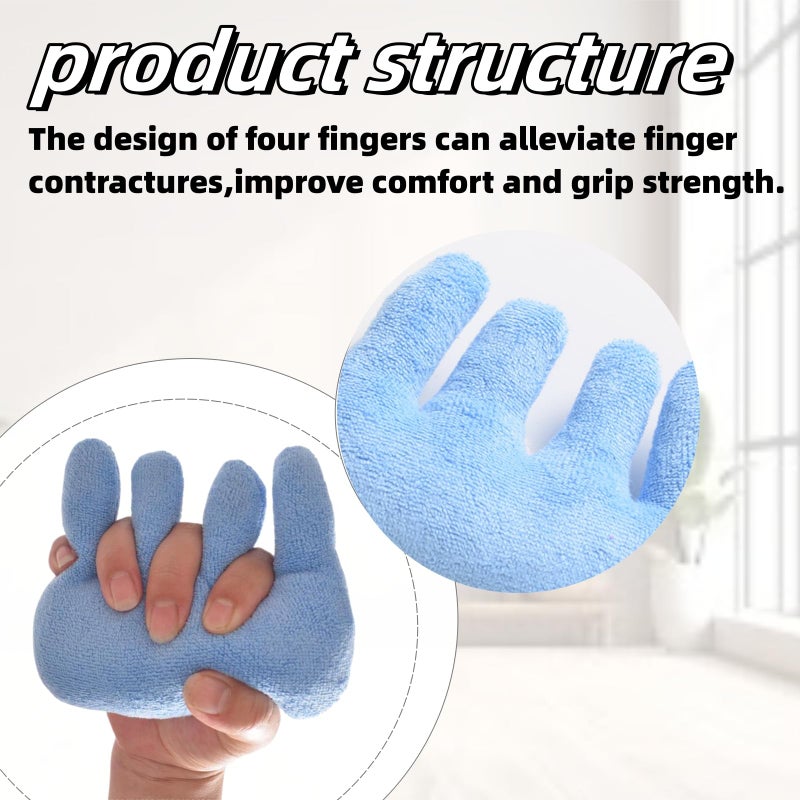 DEEYOTA Fingers Separation Pad,with an Elastic Palm Gripper,Used for Rehabilitation Treatment of Arthritis and Skin Damage - Image 4