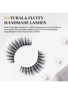 Natural Look False Eyelashes 5 Pairs Different Style Cat Eye Faux Mink Lashes Pack Fluffy Wispy Fake Lashes - pzsku/Z25196D89E7C527CDC301Z/45/_/1694502511/12060a4d-8d50-40ed-93d1-033cb98cc51a