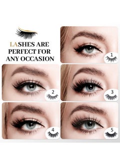 Natural Look False Eyelashes 5 Pairs Different Style Cat Eye Faux Mink Lashes Pack Fluffy Wispy Fake Lashes - pzsku/Z25196D89E7C527CDC301Z/45/_/1694502514/d8428ae3-98e7-493e-9c16-02bacce5b81d