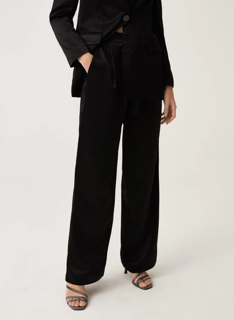 Ovs Ovs Womens Palazzo Trousers With Darts