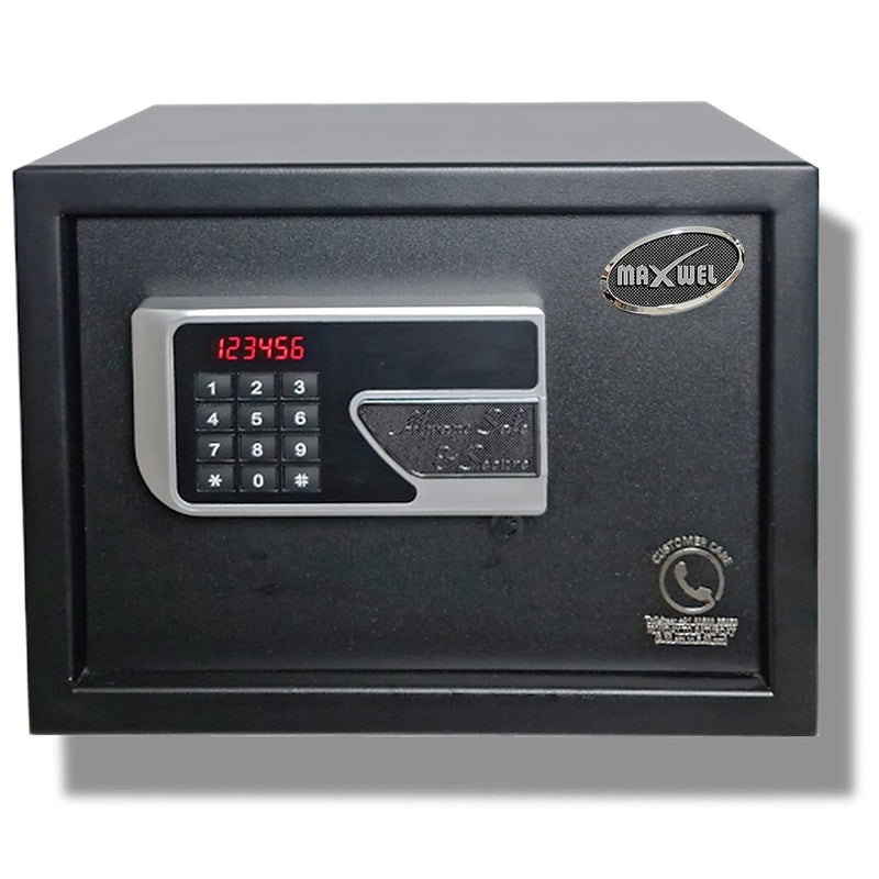 Maxwel Safe 15 Litres Digital Electronic Locker Home Safe with Keypad for User Pin Keys for Emergency - Image 1