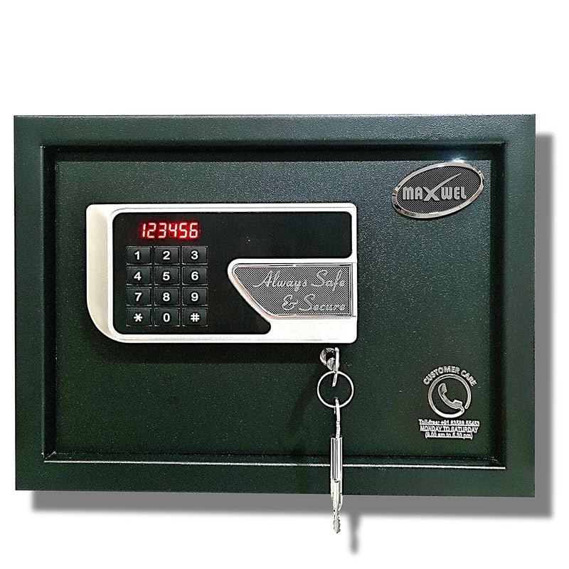 Maxwel Safe 15 Litres Digital Electronic Locker Home Safe with Keypad for User Pin Keys for Emergency - Image 2