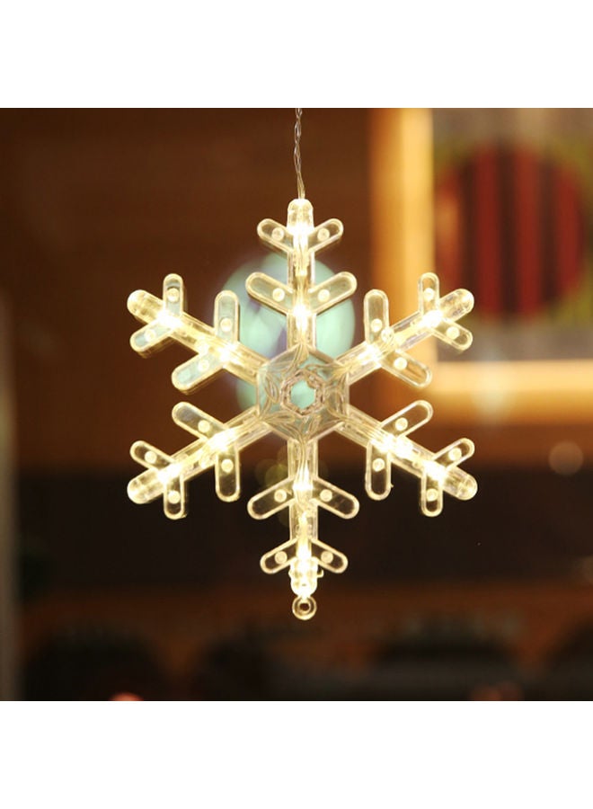 Loquat Snowflake Shaped LED Hanging Light Warm White - Image 1