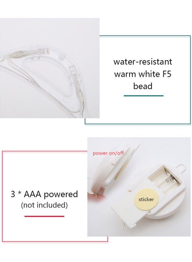 Loquat Snowflake Shaped LED Hanging Light Warm White - Image 2