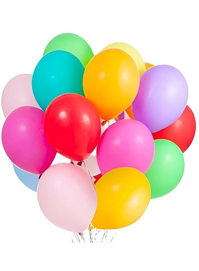 Propsicle Multicolor Metallic Balloon Combo Set Party Decoration 12" Inch Happy Birthday Balloon Kids Rainbow Theme Anniversary Bachelorette Welcome Party - Pack of 50 - Image 1
