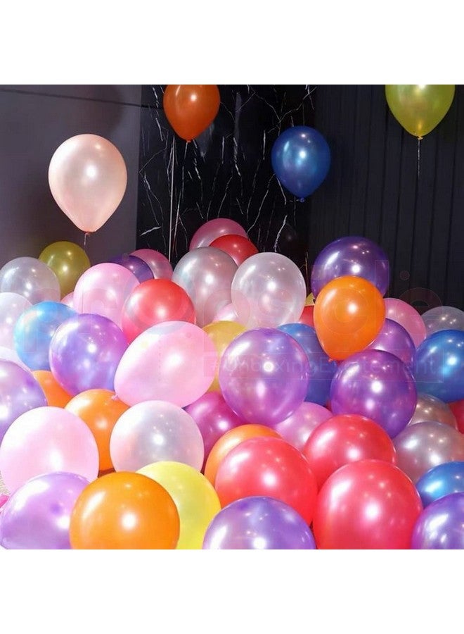 Propsicle Multicolor Metallic Balloon Combo Set Party Decoration 12" Inch Happy Birthday Balloon Kids Rainbow Theme Anniversary Bachelorette Welcome Party - Pack of 50 - Image 5