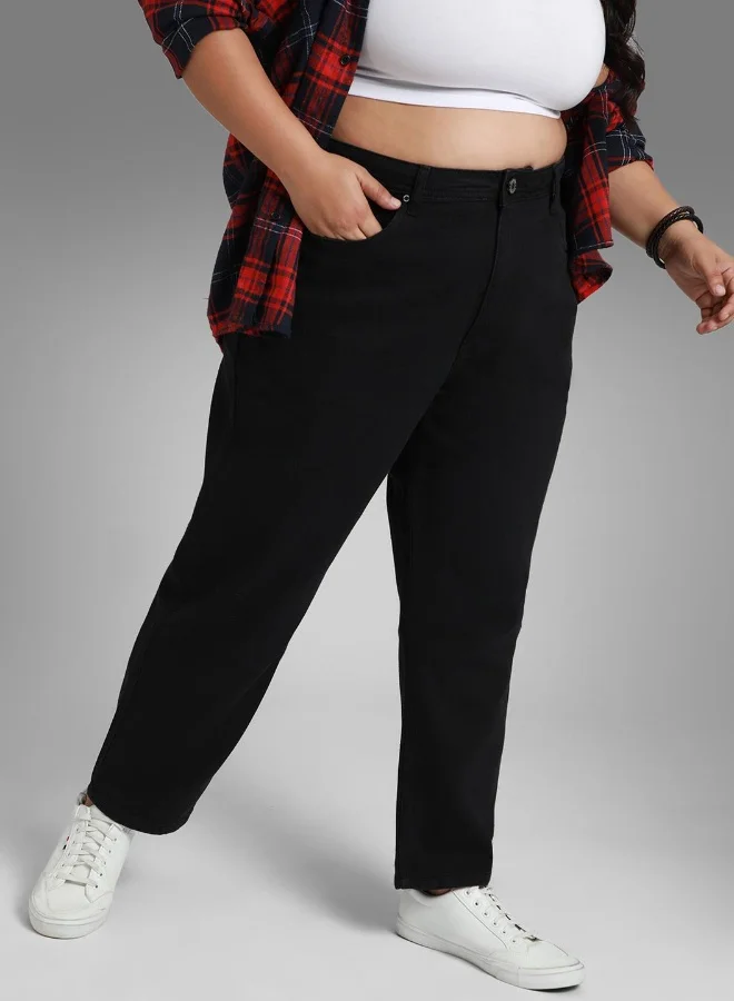 HIGH STAR Women Black Jeans