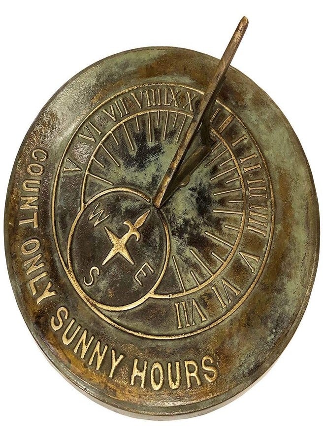 Rome Industries 2120 Solid Brass Count Sunny Hours Sundial - Image 4