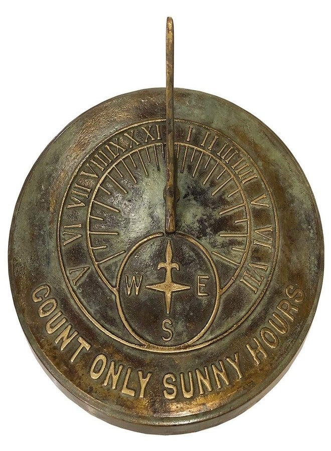Rome Industries 2120 Solid Brass Count Sunny Hours Sundial - Image 3