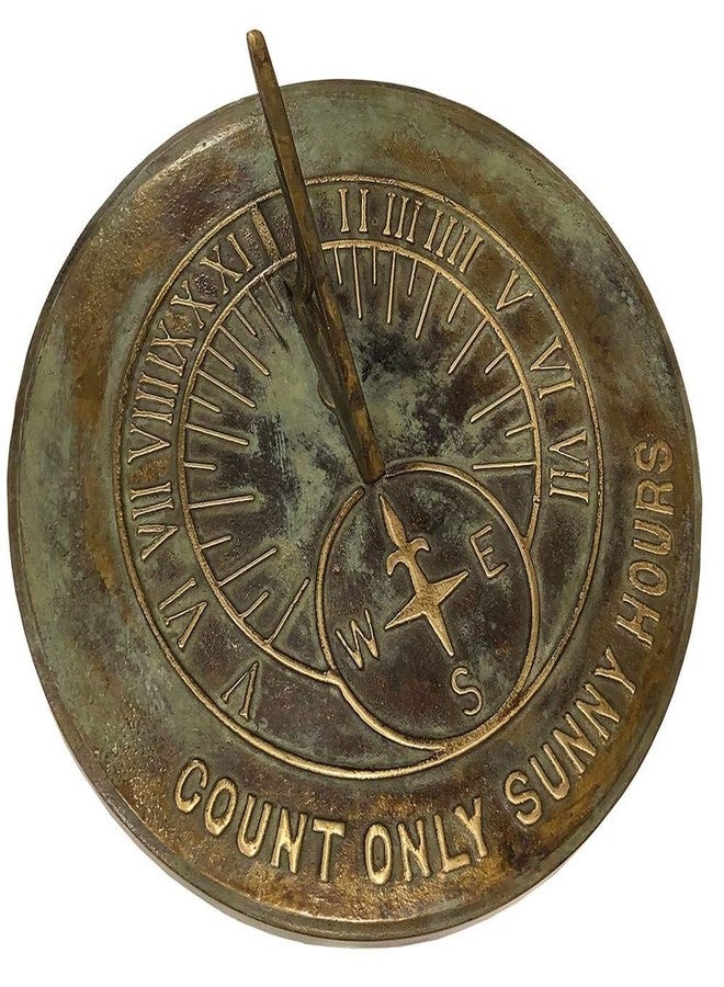 Rome Industries 2120 Solid Brass Count Sunny Hours Sundial - Image 2