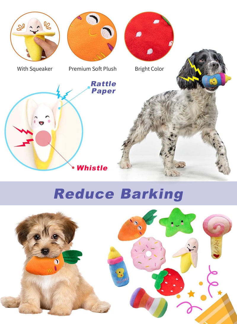 URbazaar 10 Pack Dog Squeaky Toys, Cute Plush Toys for Small Medium Dog,Plush Chew Toys For Teething Puppies, Non-Toxic and Safe for Dogs - Image 4