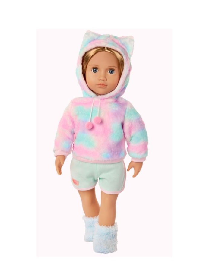 Our Generation Our Generation Mandy 18" Doll With Cat-Themed Pajama  - Image 2