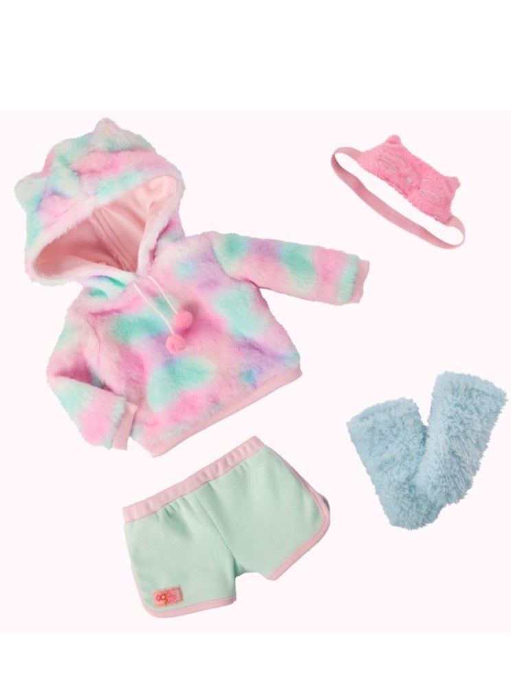Our Generation Our Generation Mandy 18" Doll With Cat-Themed Pajama  - Image 4
