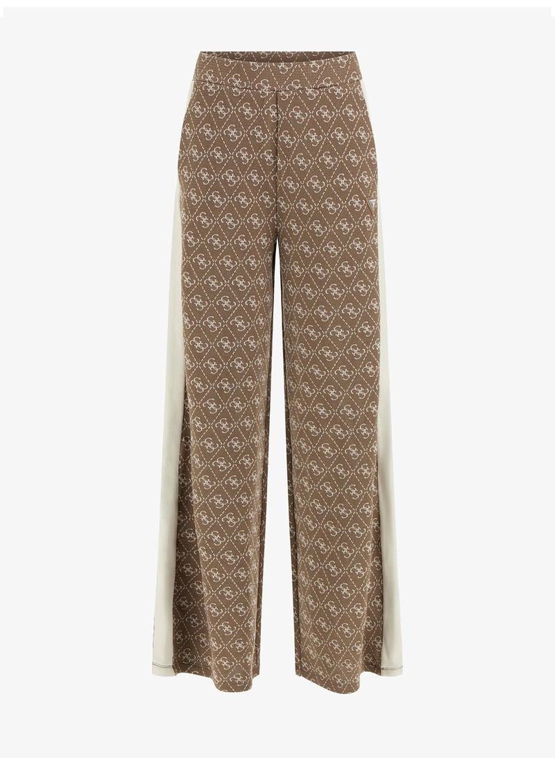 GUESS 4G Rhombus Jacquard Straight Trouser - Image 5